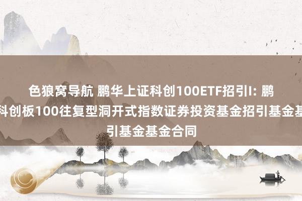 色狼窝导航 鹏华上证科创100ETF招引I: 鹏华上证科创板100往复型洞开式指数证券投资基金招引基金基金合同