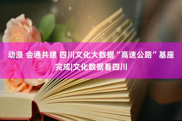 动漫 会通共建 四川文化大数据“高速公路”基座完成|文化数据看四川