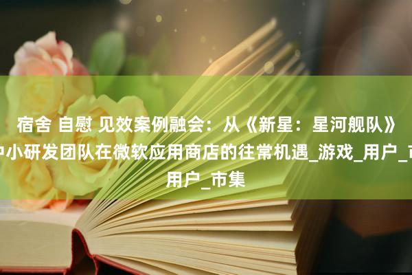 宿舍 自慰 见效案例融会：从《新星：星河舰队》看中小研发团队在微软应用商店的往常机遇_游戏_用户_市集